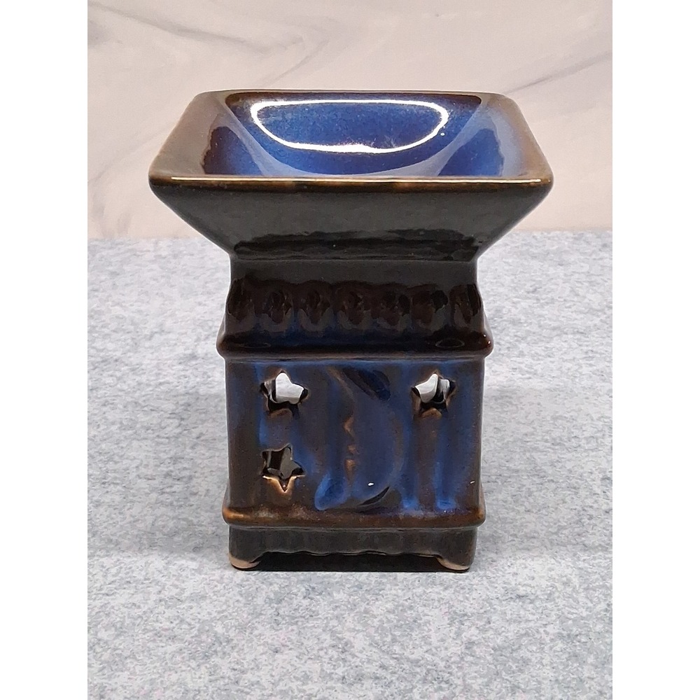 Vtg Moon & Stars Ceramic Tea Light Warmer - Essential Oils & Scented Wax Melts